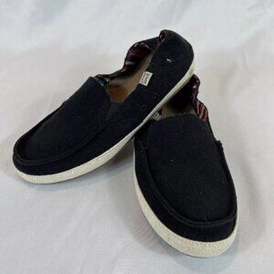 Sanuk Twinny Soft Top Women’s Slip On Shoe Black Size 8 New
